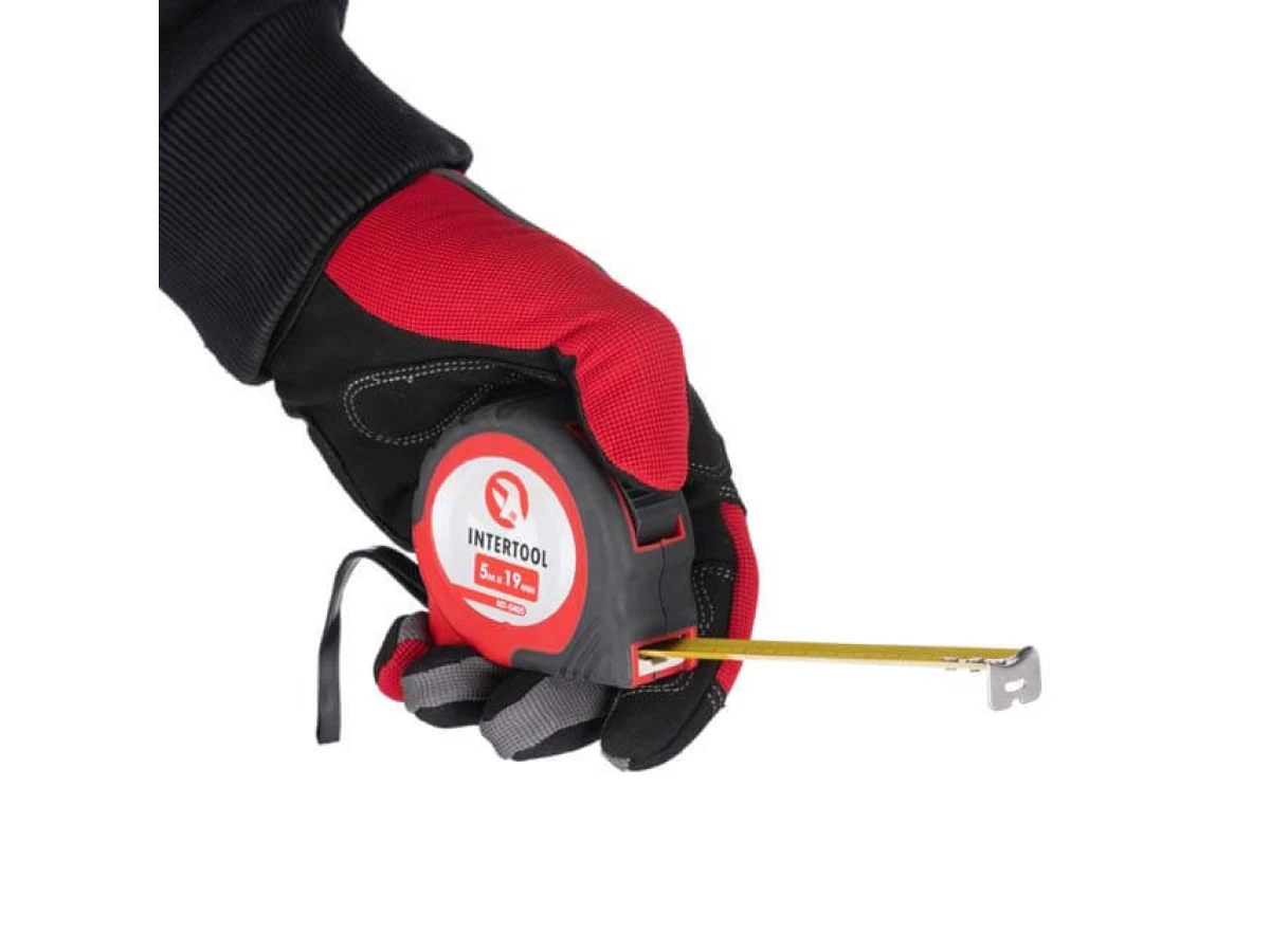 Рулетка з фіксатором 5м x 19мм INTERTOOL MT-0405 
