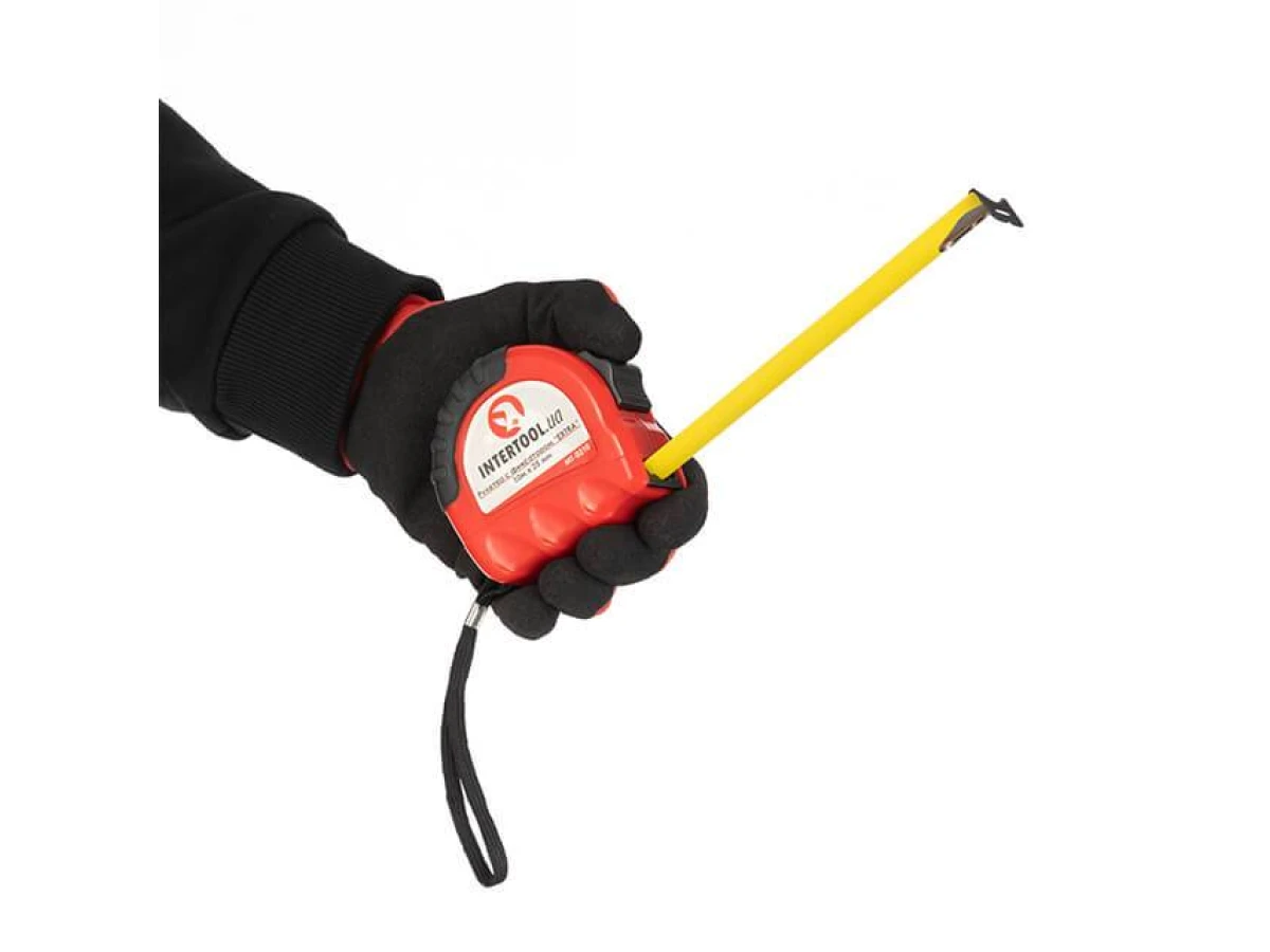 Рулетка з металевим полотном 10м x 25мм "EXTRA" INTERTOOL MT-0210 