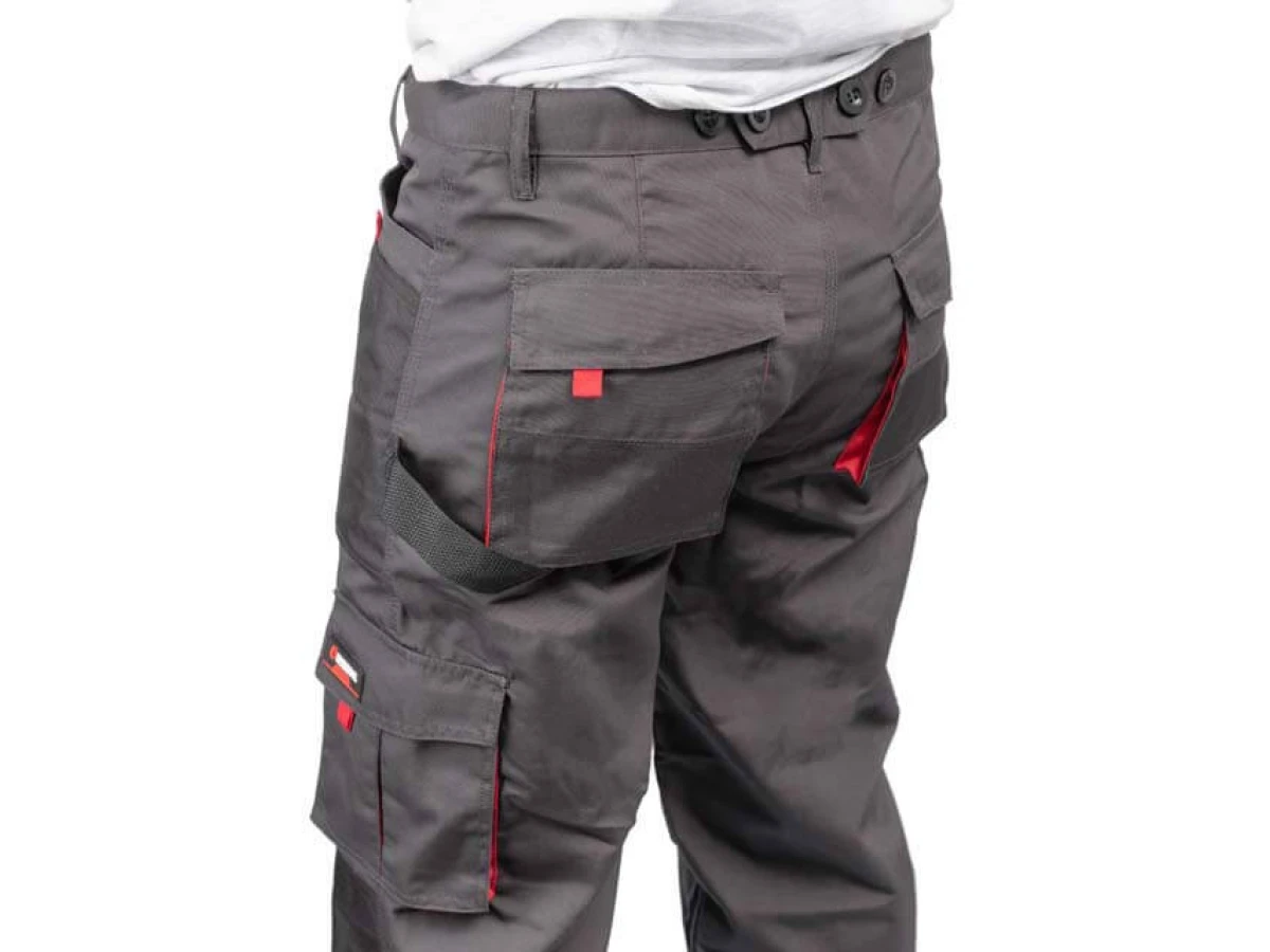Брюки рабочие 80 % полиэстер, 20 % хлопок, плотность 260 г/м2, XL INTERTOOL SP-3014 