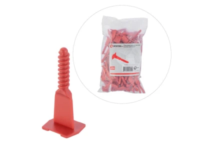 Система вирівнювання плитки гвинтова, гвинт 100 шт INTERTOOL KT-4955