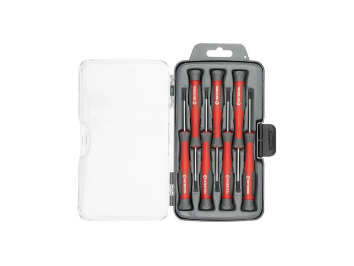 Набор точных отверток 7 ед. (SL2.5 * 50 мм, SL3.0 * 50 мм, PH00 * 50 мм, PH0 * 50 мм, T6 * 50 мм, T7 * 50 мм, T8 * 50 мм) INTERTOOL VT-3347 