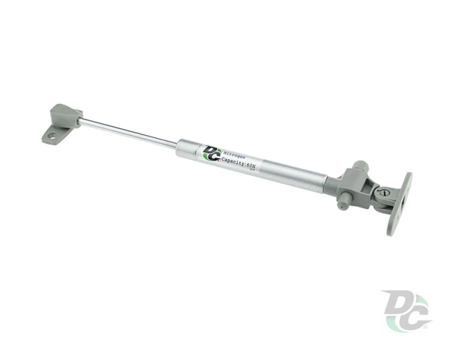 Амортизатор газовый для ДСП 60N с отбойником, серый 