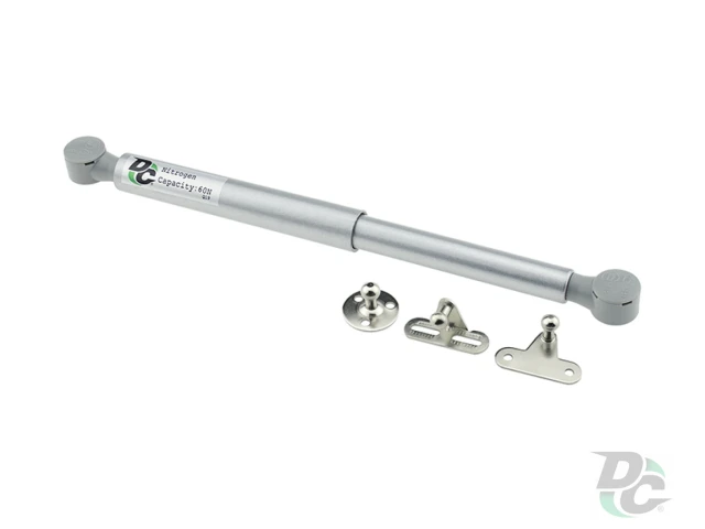 Амортизатор газовый для ДСП в капсуле 60N 3 крепления, серый 