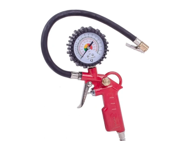 Пістолет для підкачування коліс із манометром пневматичний (блістер) INTERTOOL PT-0503 