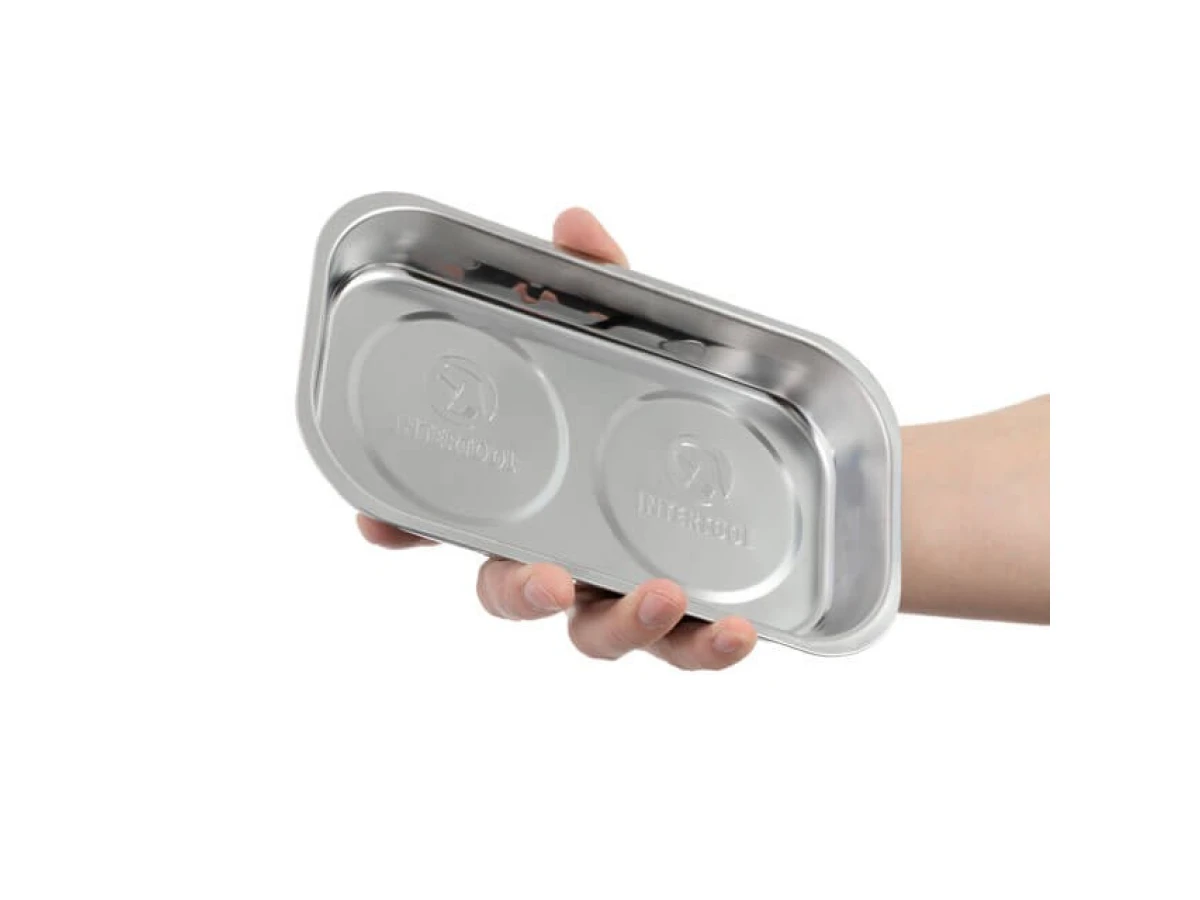 Тарелка магнитная двойная 136*237*28 мм INTERTOOL ET-1053 