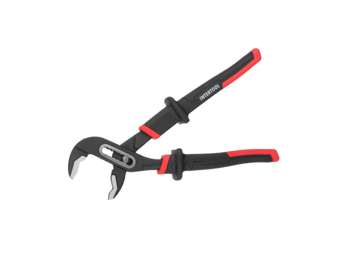 Кліщі сантехнічні 250 мм, коване залізо 40CrV, двокомпонентнi рукоятки STORM INTERTOOL NT-0165 