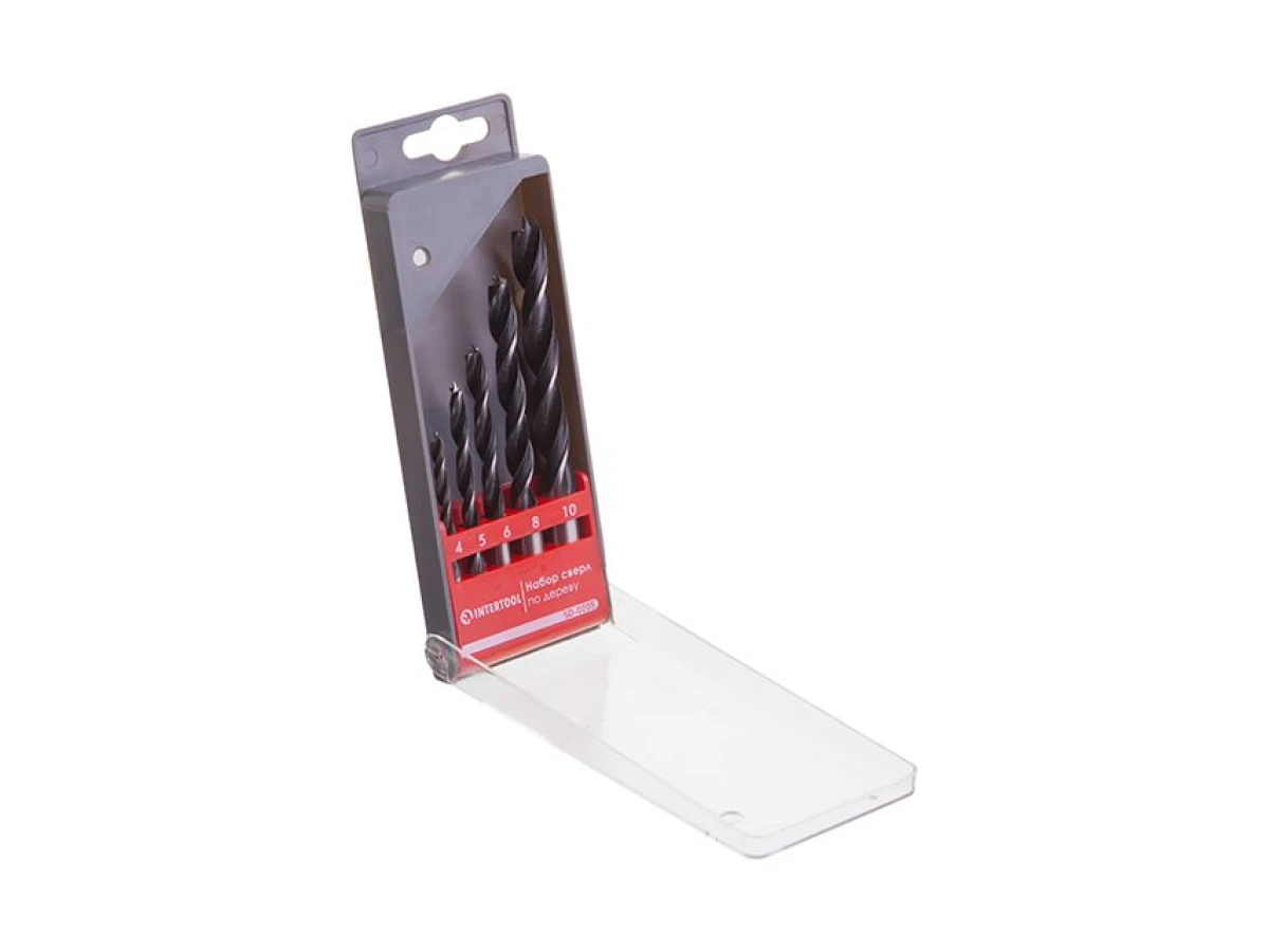 Набір свердел по деревині 5шт INTERTOOL SD-0205 