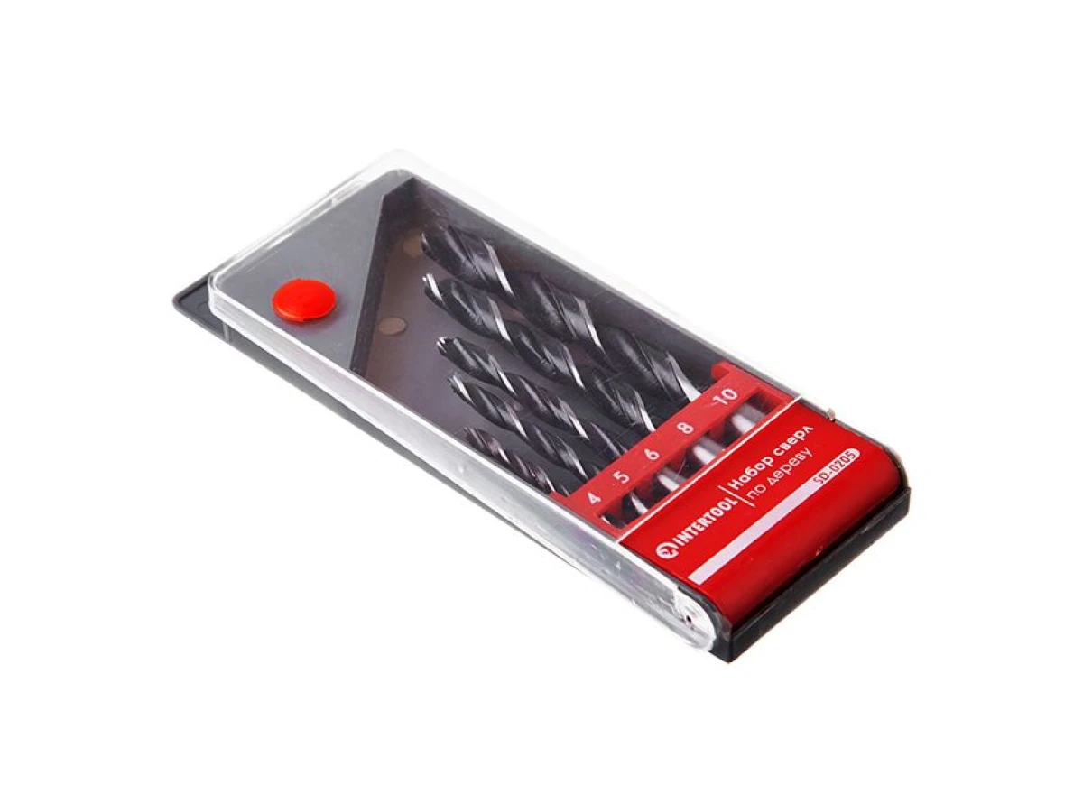 Набір свердел по деревині 5шт INTERTOOL SD-0205 