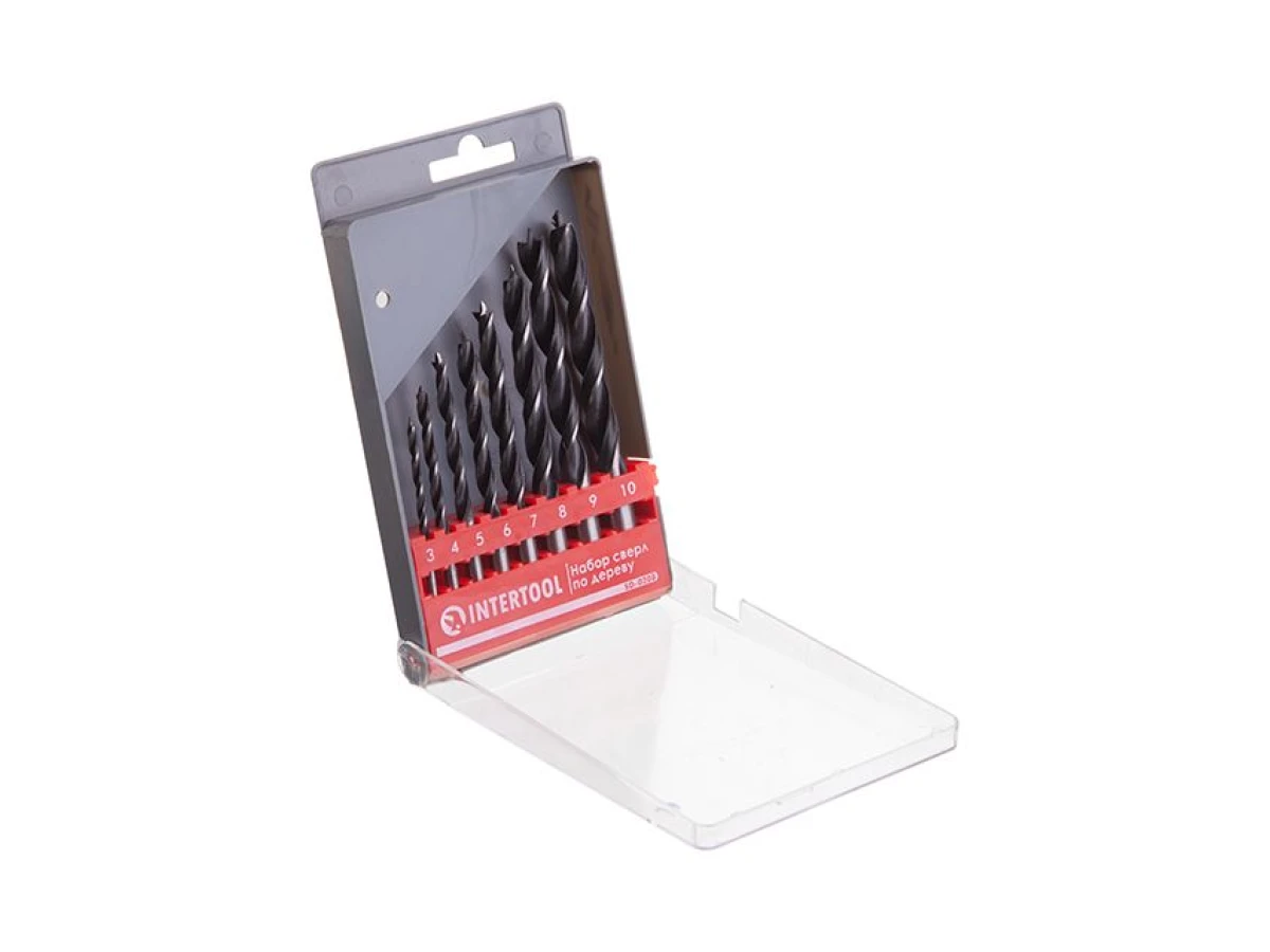 Набір свердел по деревині 8шт INTERTOOL SD-0208 