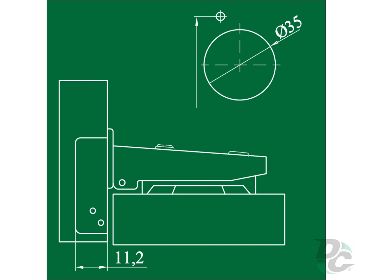 Петля накладная ДС СтандартЛайн 