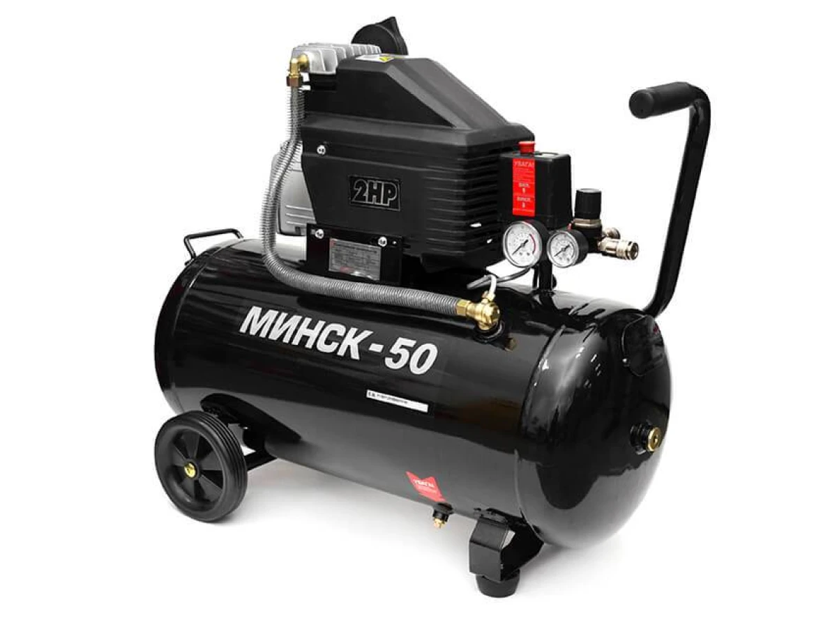 Компресор МК 50, 1.5 кВт, 220 В, 8 атм, 205 л/хв INTERTOOL PT-0021 