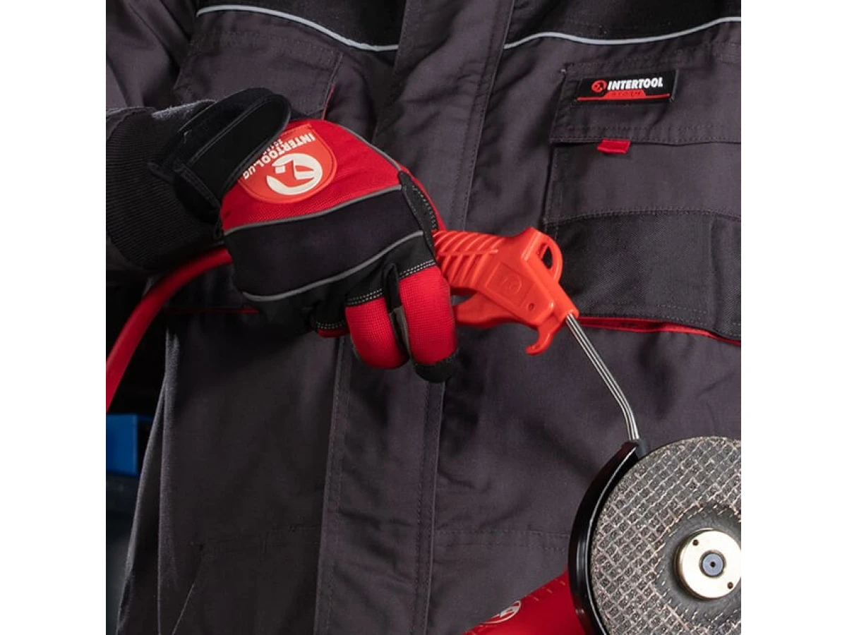 Пістолет продувний пластиковий, наконечник 10 см з насадкою INTERTOOL PT-0805 