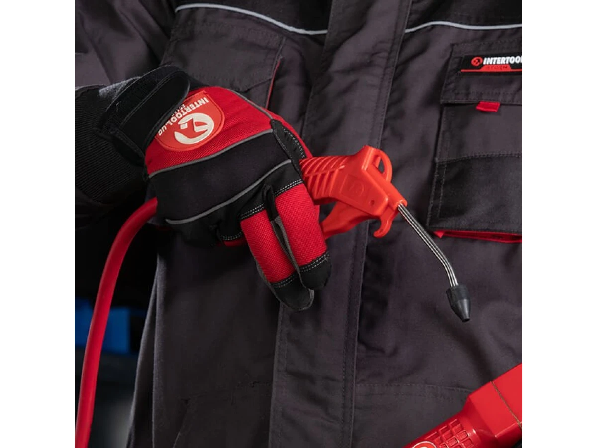 Пістолет продувний пластиковий, наконечник 10 см з насадкою INTERTOOL PT-0805 