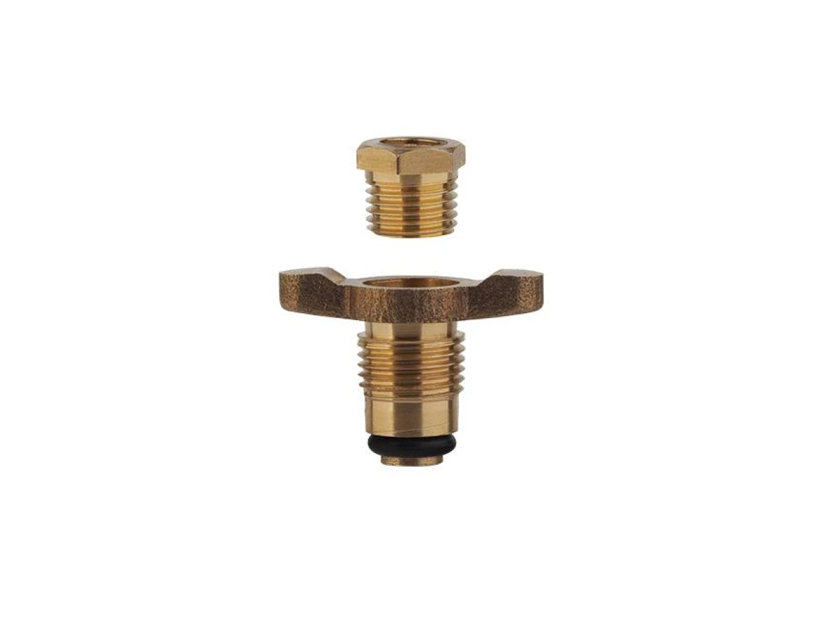 Клапан зливний латунний для компресорів, 1/4 ", вентиль" баранчик " INTERTOOL PT-5021 