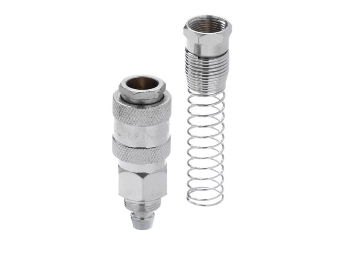 Швидкороз'ємне з'єднання з пружиною для спіральних і прямих шлангів 8х12 мм INTERTOOL PT-1832 