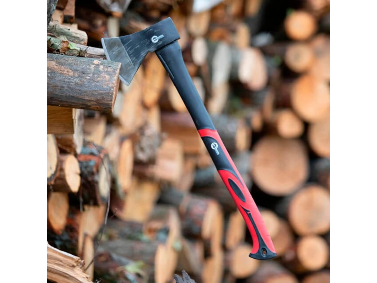 Сокира 1000 г, ручка з фібергласу INTERTOOL HT-0263 