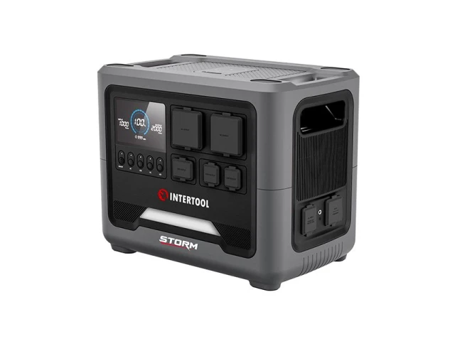 Станция зарядная портативная 1.8 кВт, 1024 Втч, LiFeP04, беспроводная зарядка, съемный повербанк, STORM INTERTOOL WT-7011 
