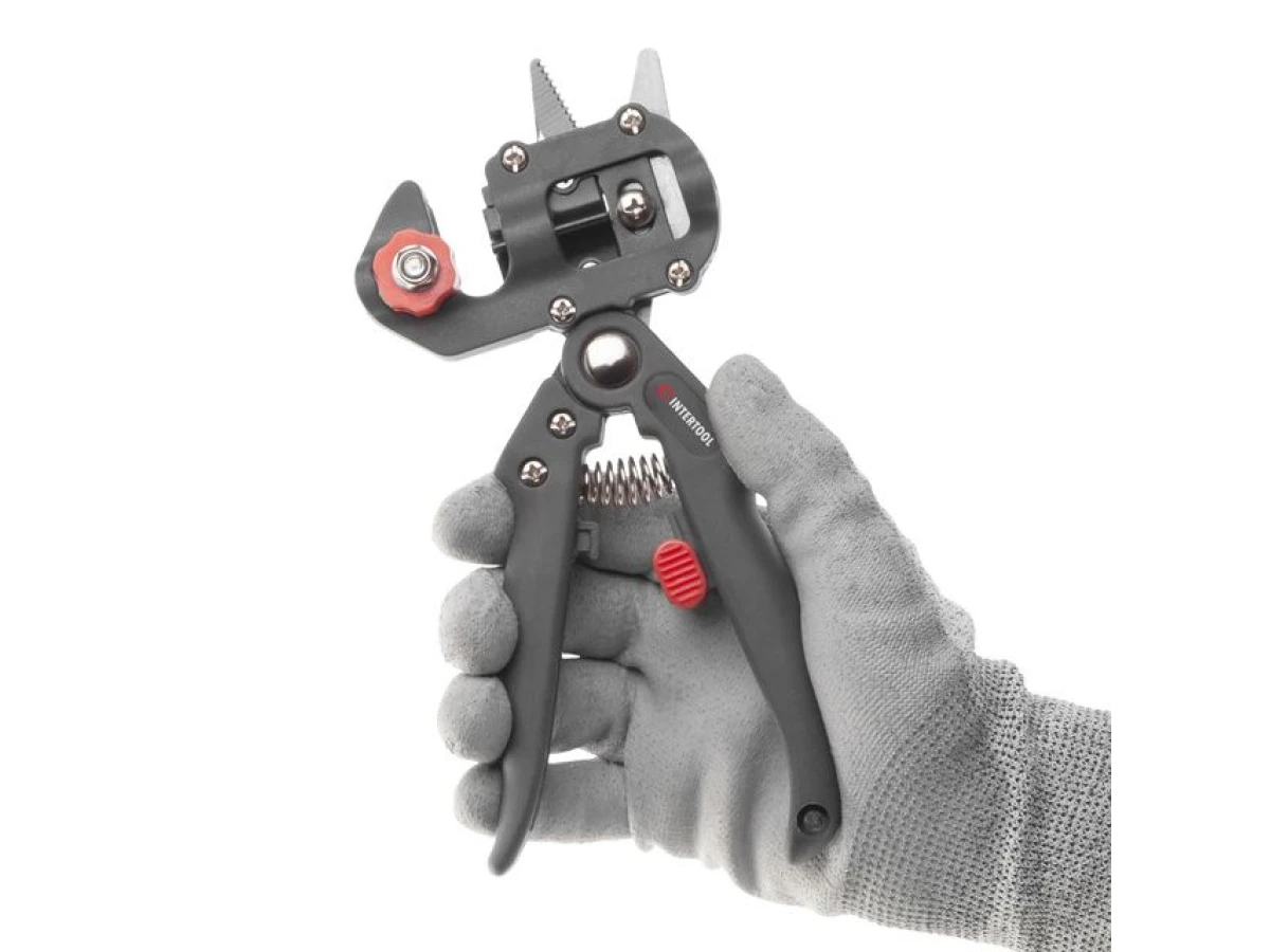 Секатор для щеплення 200мм, Carbon INTERTOOL FT-1020 