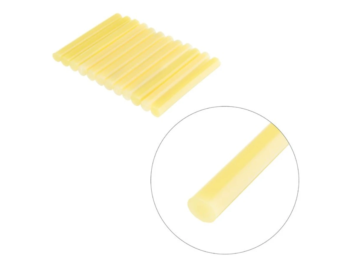 Комплект стрижнів клейових жовтих 11,2 мм * 100 мм, 12 шт. INTERTOOL RT-1049 