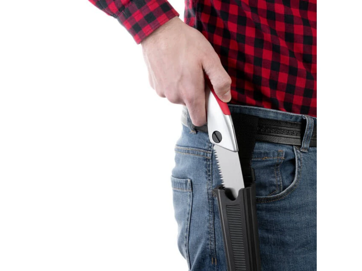 Ножівка садова пряма 210 мм, з металевою ручкою, пластиковий чохол INTERTOOL HT-3145 