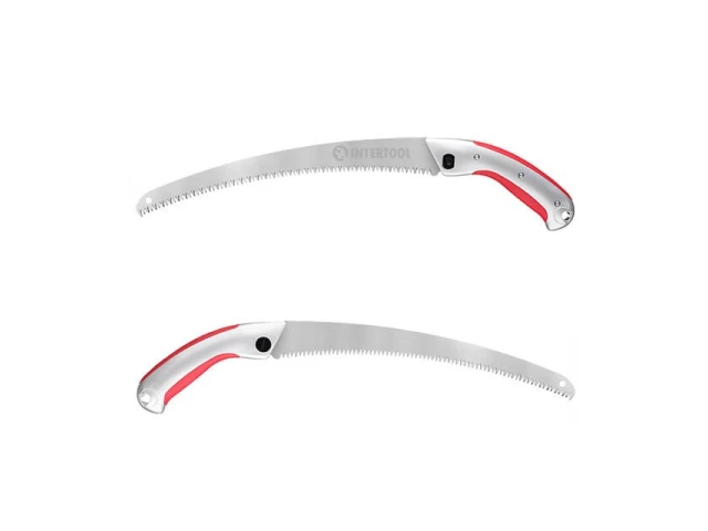 Ножівка садова вигнута 330 мм, з металевою ручкою, пластиковий чохол INTERTOOL HT-3146 