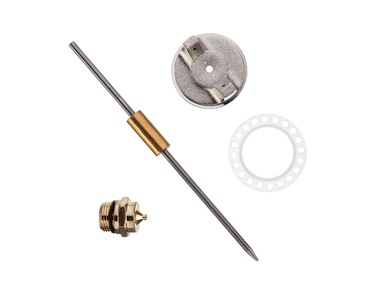 Комплект форсунки 1.5мм для фарбопульта HP РТ-0204, PT-0205, PT-0210, PT-0211 (дюза, повітряна головка, голка) INTERTOOL PT-2004 