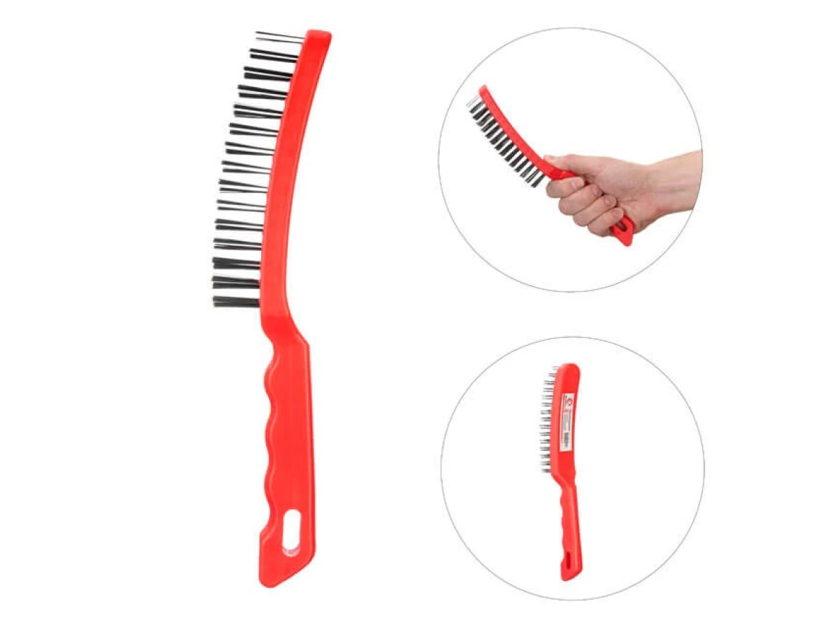 Щетка ручная 5-рядная, пластиковый корпус INTERTOOL BT-0008 