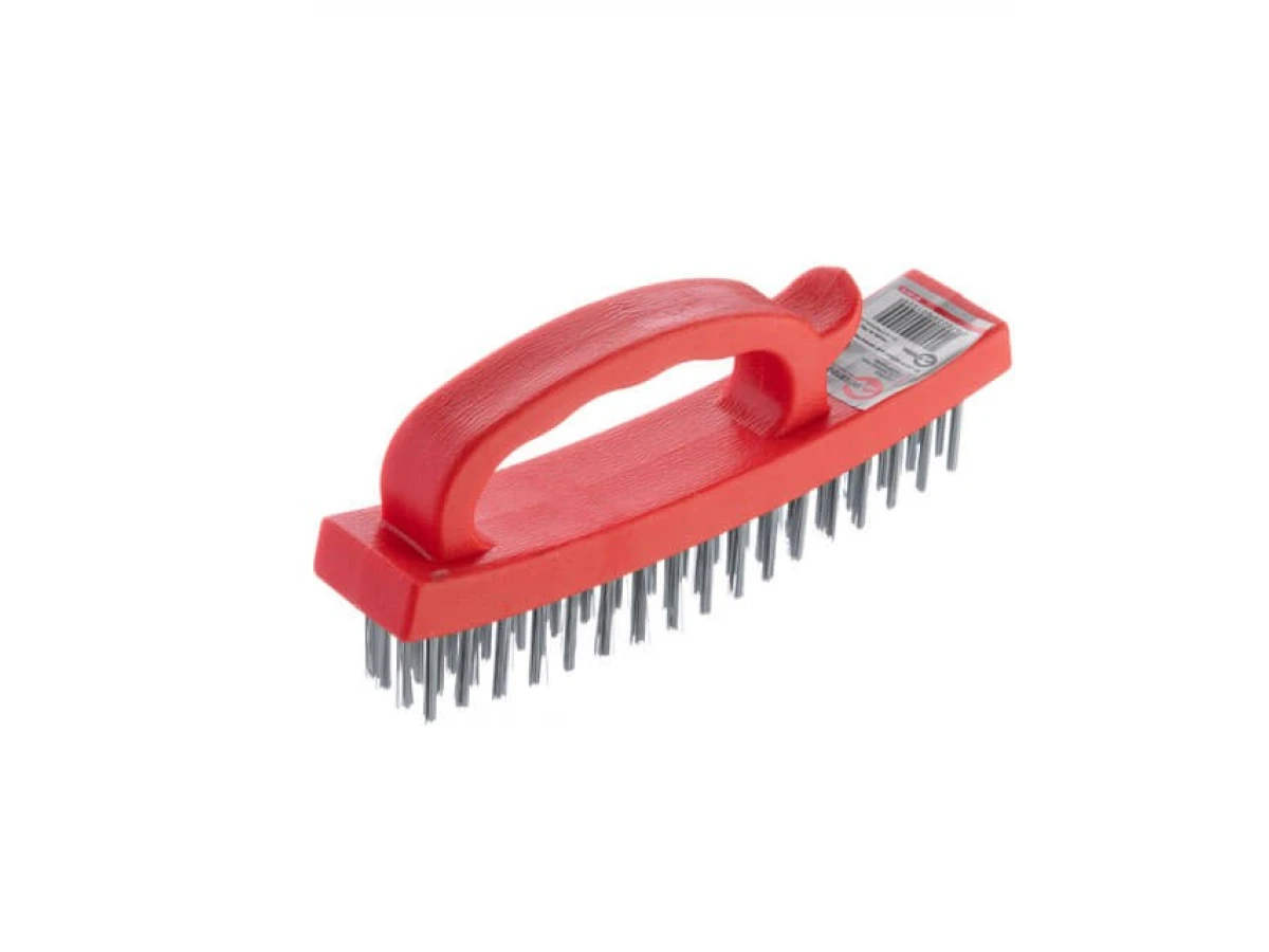 Щетка ручная для зачистки ржавчины 165 мм, пластиковый корпус INTERTOOL BT-0010 
