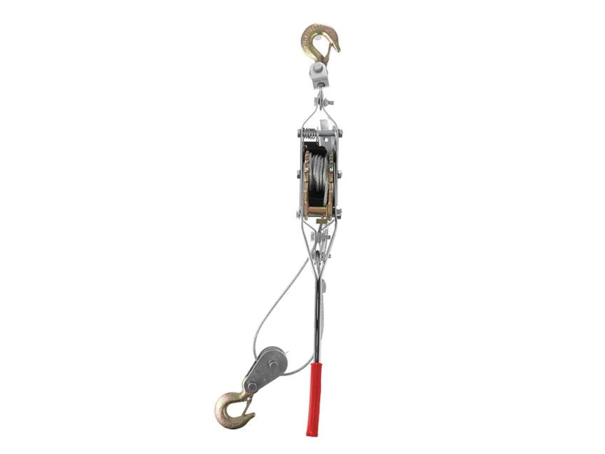 Лебедка рычажная тяговое усилие 2т, трос 1.50м*4.5мм, рабочая длина троса 0,75м INTERTOOL GT1442 