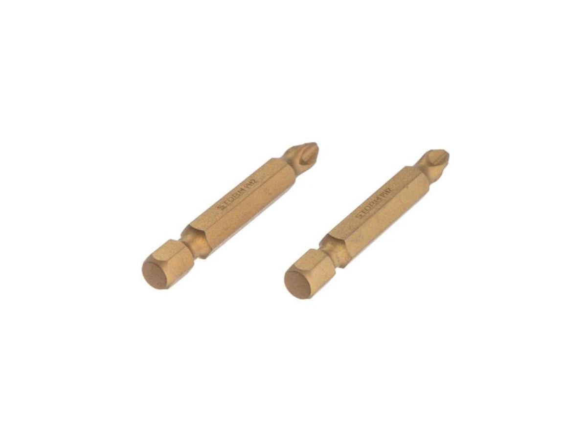 Комплект викруткових насадок PH2 1/4", 50мм, Titanium, S2, уп. 2 од., STORM INTERTOOL VT-0233 