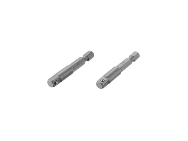 Перехідник з Hex 1/4 "на квадрат 1/4" під шурупокрут, CR-V, уп. 2 од. INTERTOOL VT-0234 