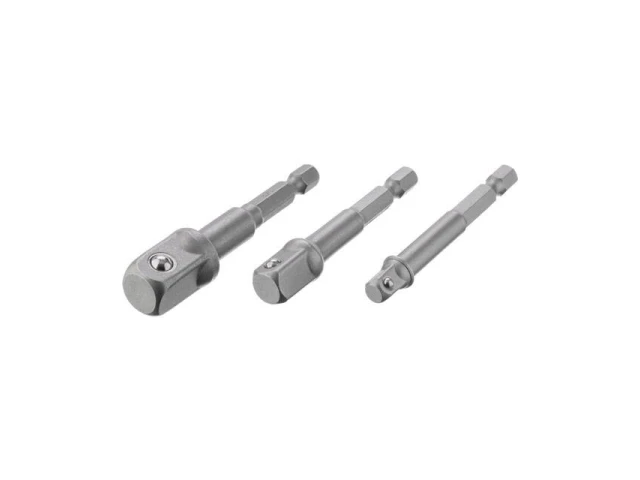 Набір перехідник з Hex 1/4 "на квадрат 1/4", 3/8 ", 1/2" під шурупокрут, CR-V INTERTOOL VT-0235 
