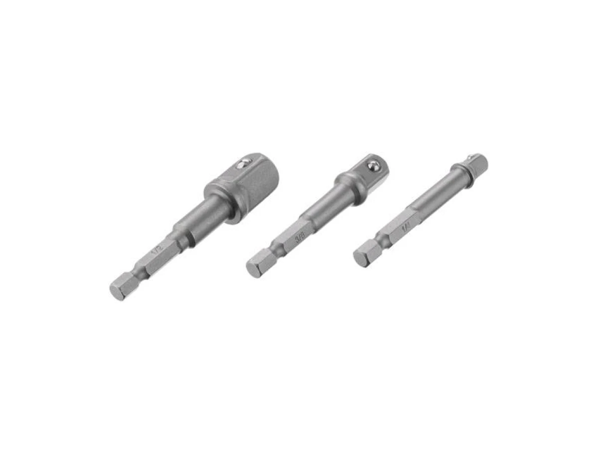 Набір перехідник з Hex 1/4 "на квадрат 1/4", 3/8 ", 1/2" під шурупокрут, CR-V INTERTOOL VT-0235 