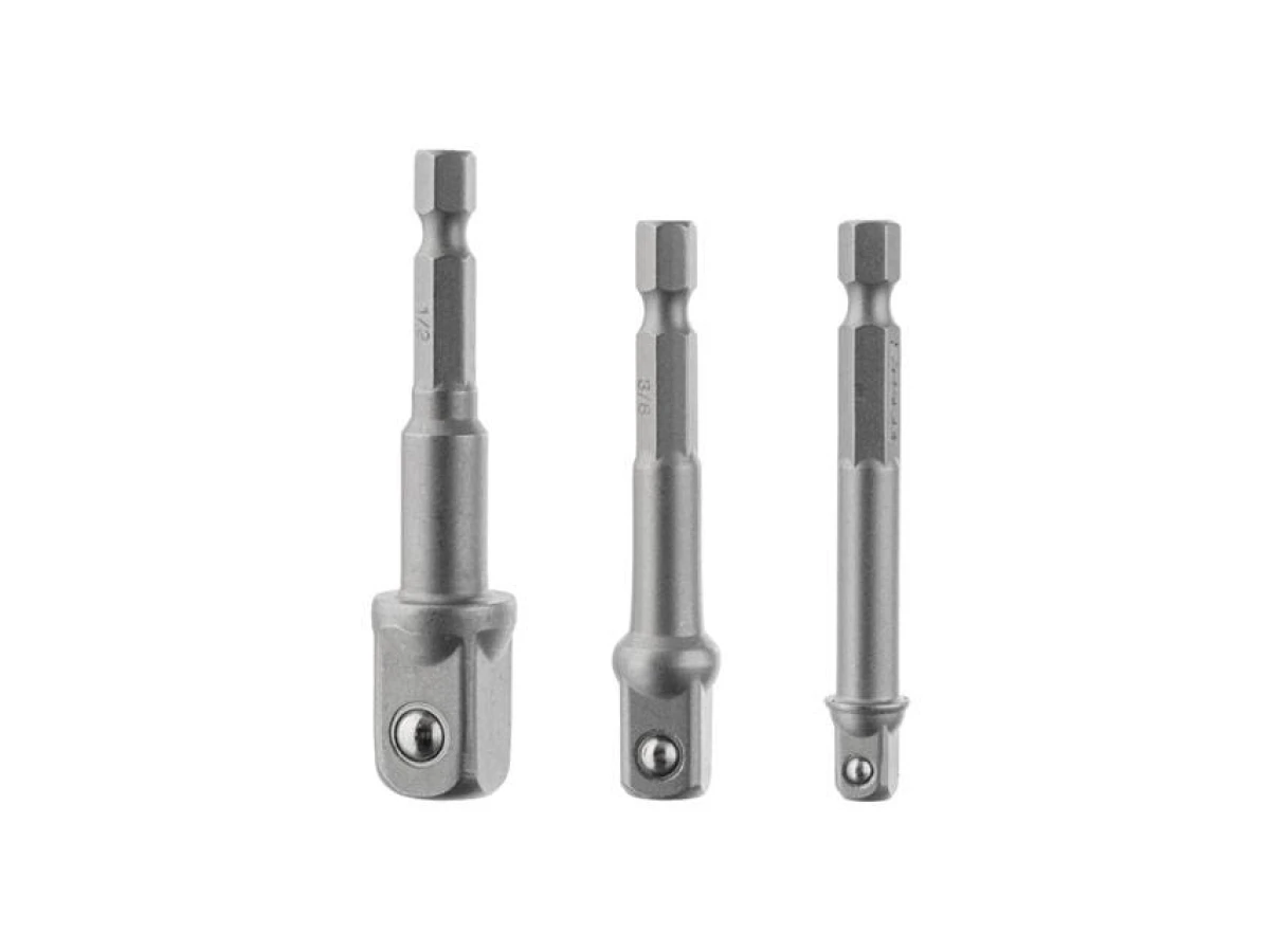 Набір перехідник з Hex 1/4 "на квадрат 1/4", 3/8 ", 1/2" під шурупокрут, CR-V INTERTOOL VT-0235 