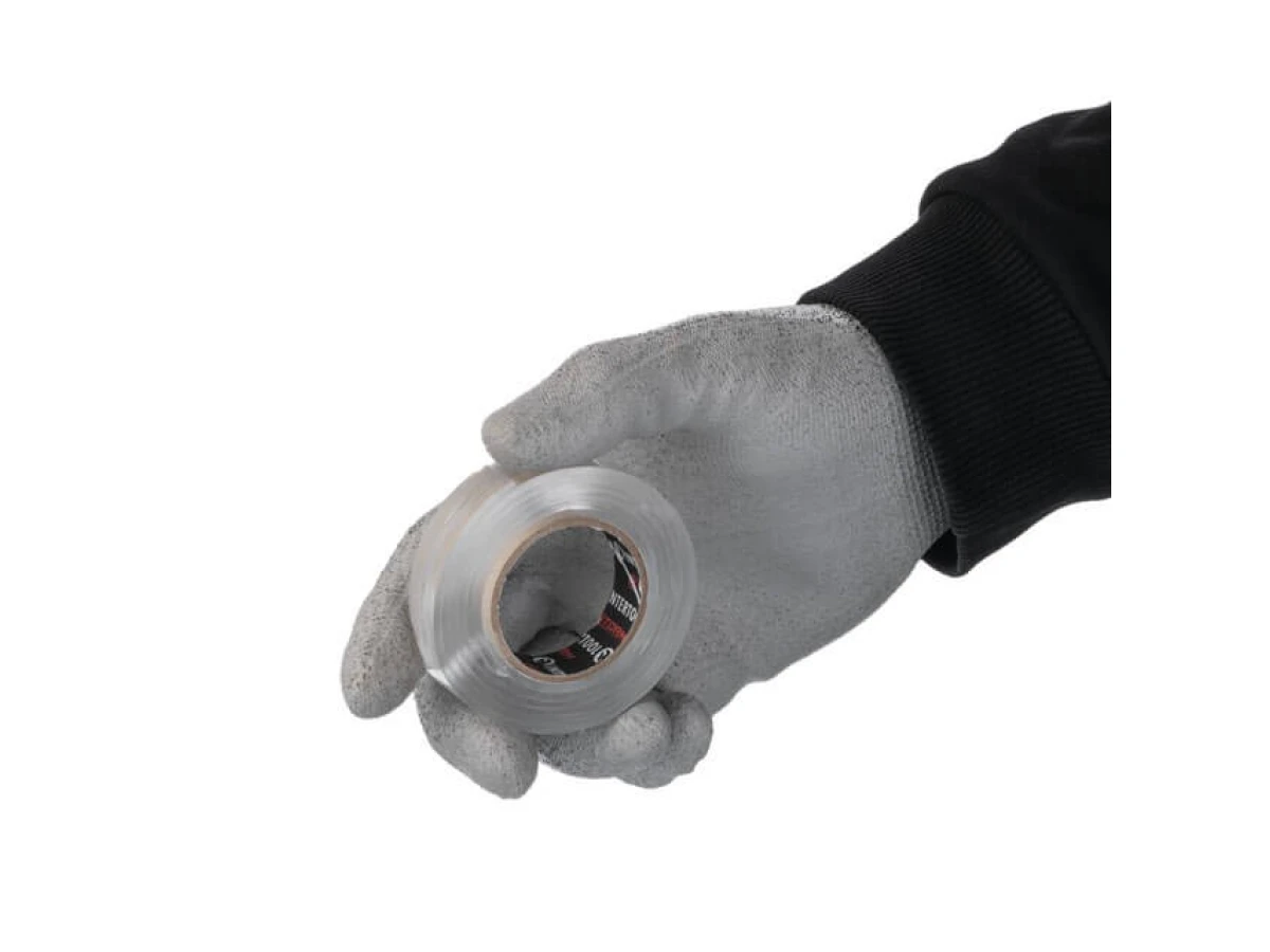 Стрічка клейка двостороння DOUBLE FIX, 15 мм * 1 м * 2 мм, прозора, акрил, STORM INTERTOOL KT-0826 