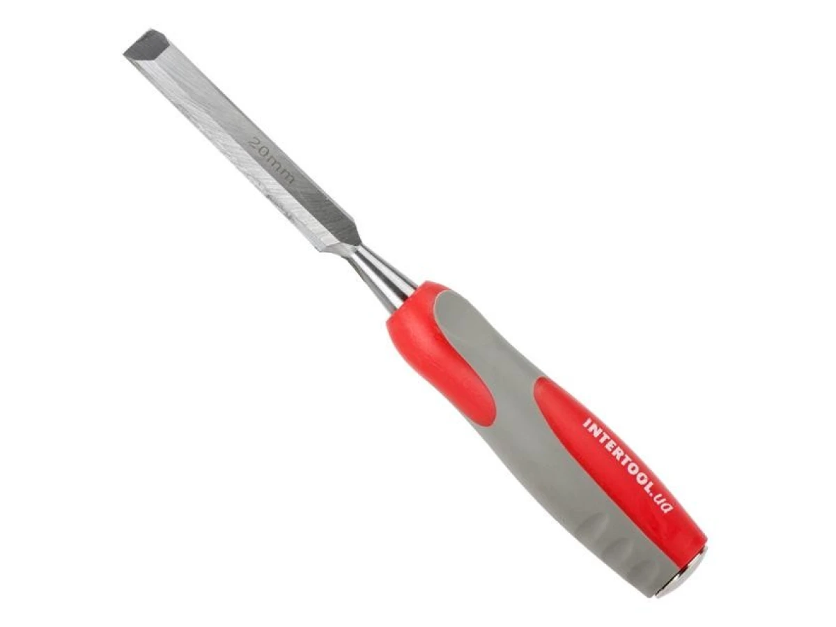 Стамеска 20 мм, Cr-V, двухкомпонентная рукоятка INTERTOOL HT-3520 