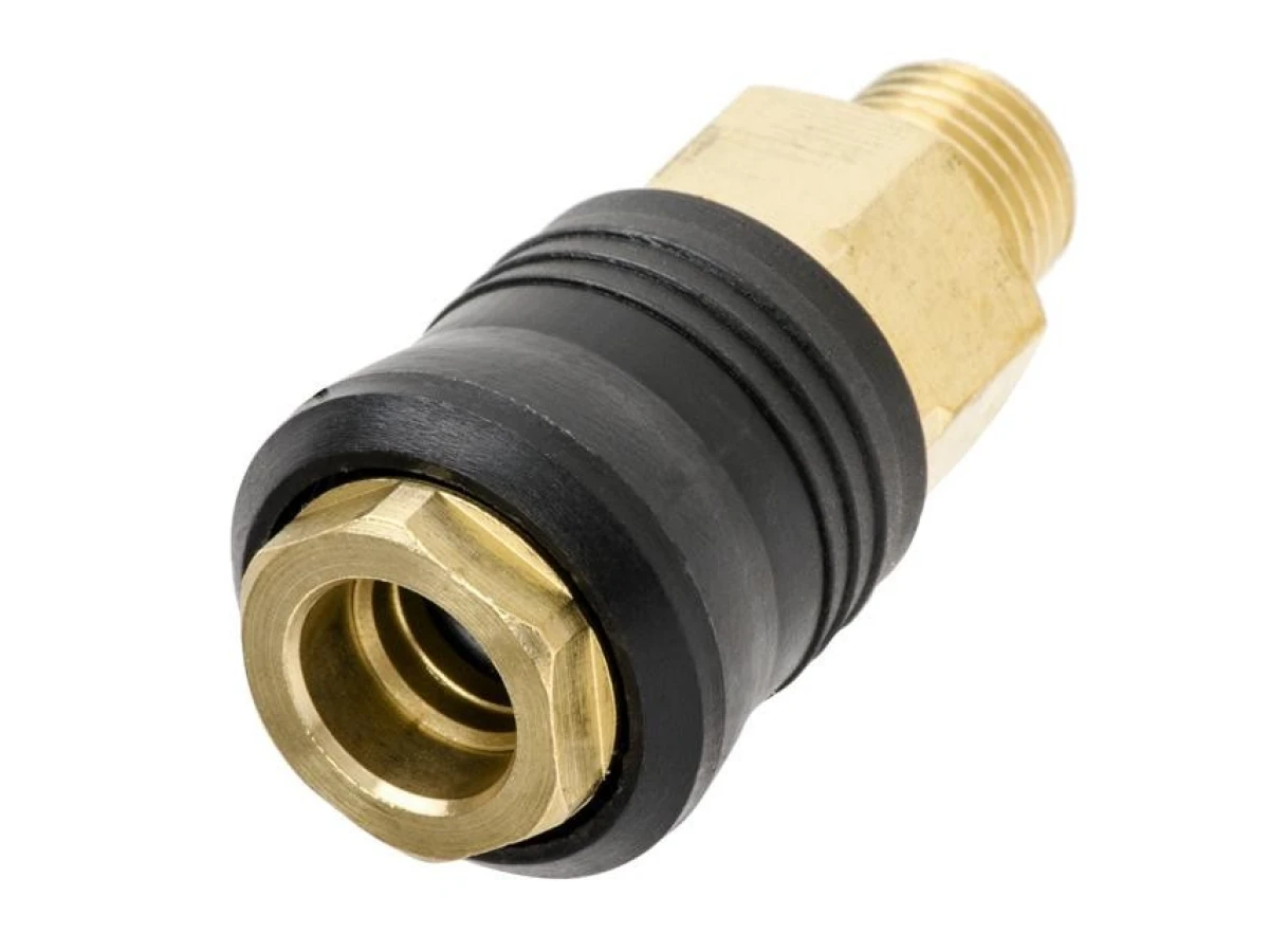 Швидкороз'ємне з'єднання із зовнішньою різьбою 1/4", латунь INTERTOOL PT-1815 