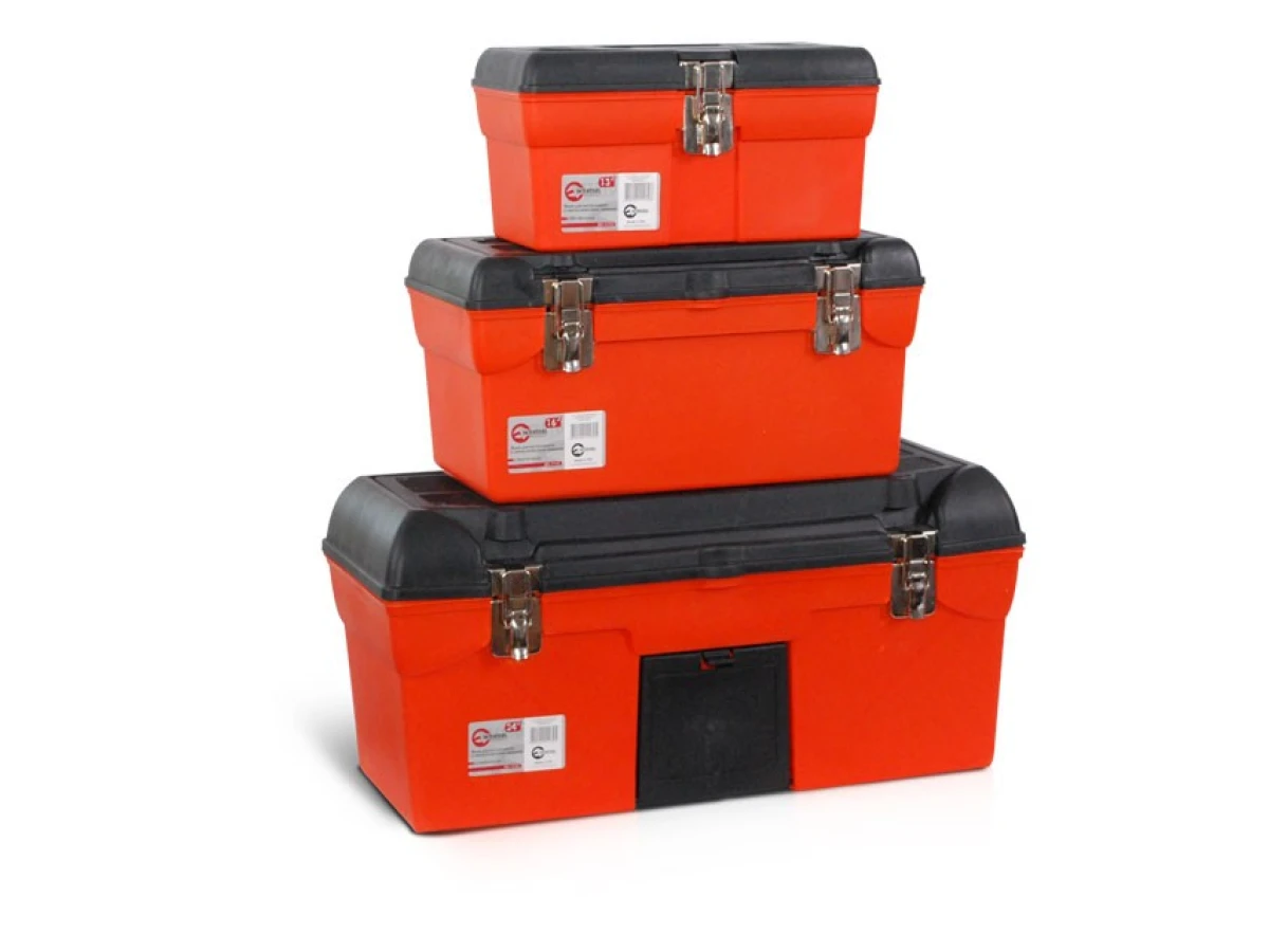 Комплект ящиків для інструментів, з металевим замком, 3 шт 13" / 16.5" / 23.5" INTERTOOL BX-0007 