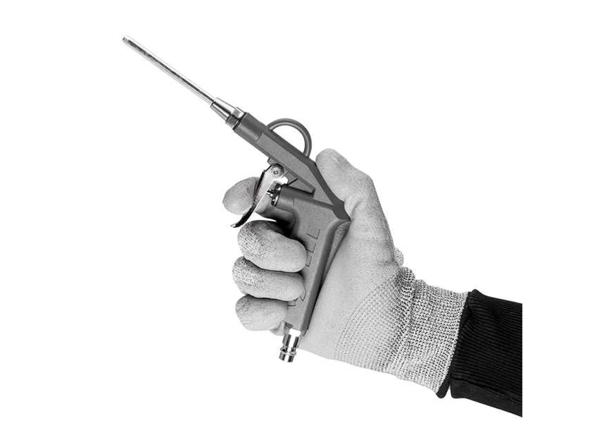 Пістолет для продування короткий з додатковим наконечником 80 мм INTERTOOL PT-0803 