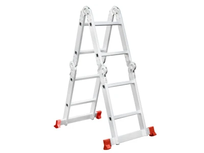 Лестница алюминиевая мультифункциональная трансформер 4*2 ступ. 2.38м INTERTOOL LT-0028