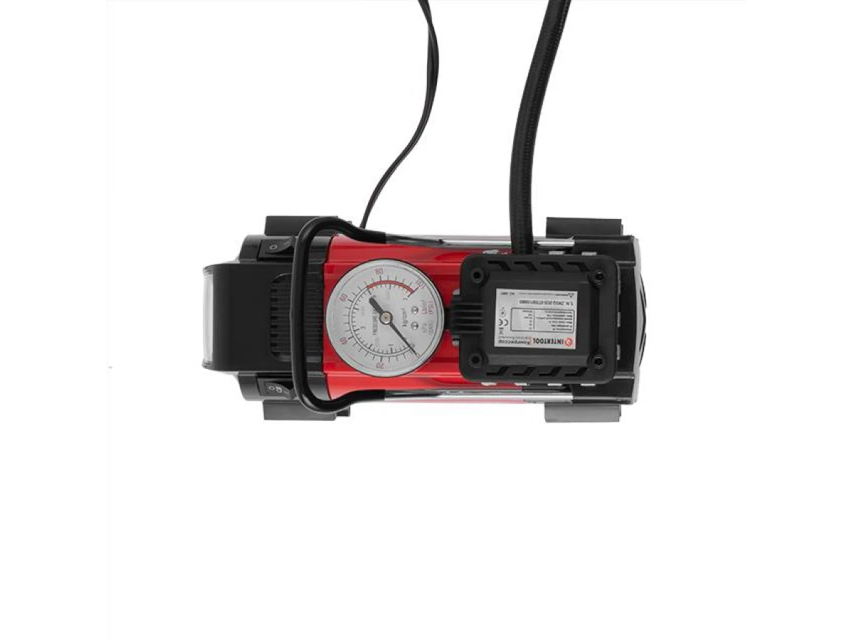 Компресор автомобільний 12 В. Один циліндр 19 мм INTERTOOL AC-0001 