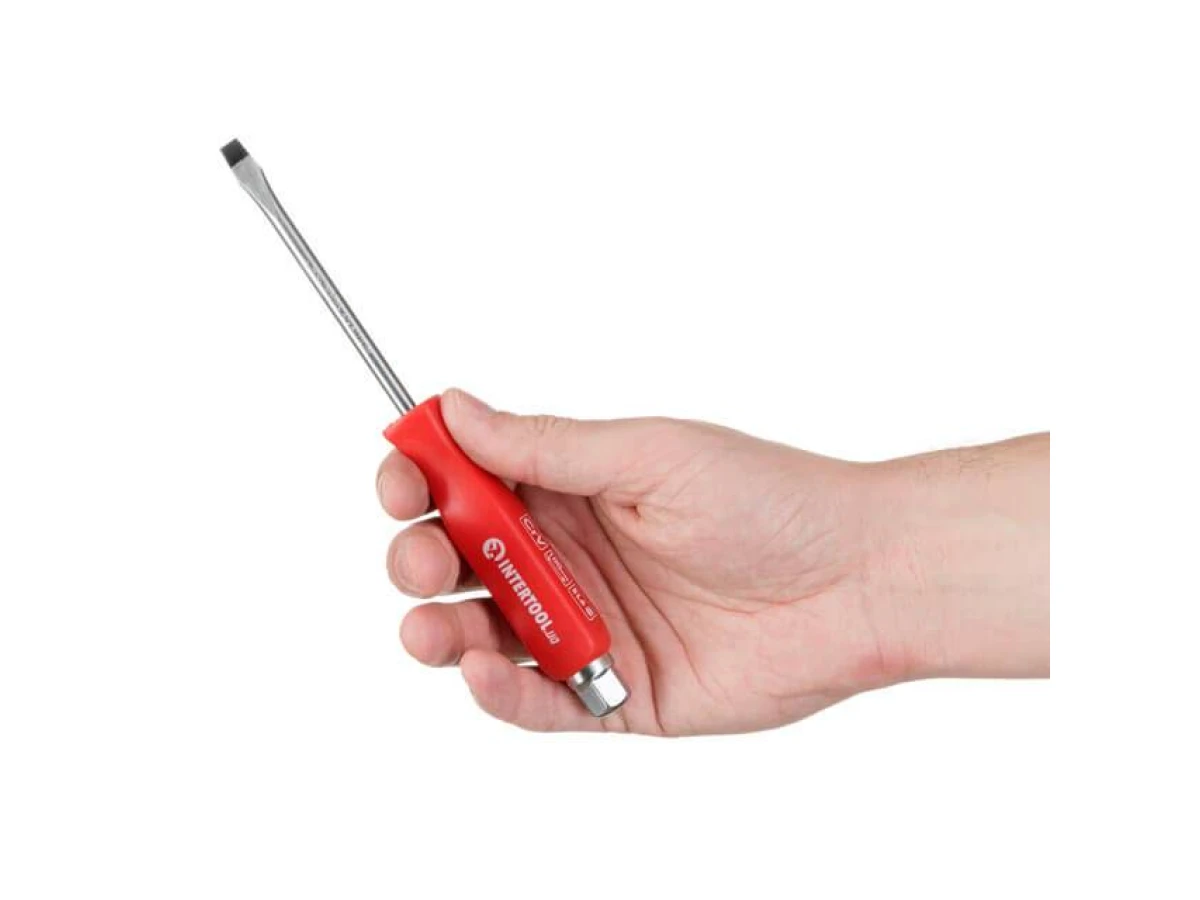 Викрутка ударна SL6*100 мм, CrV INTERTOOL HT-0482 