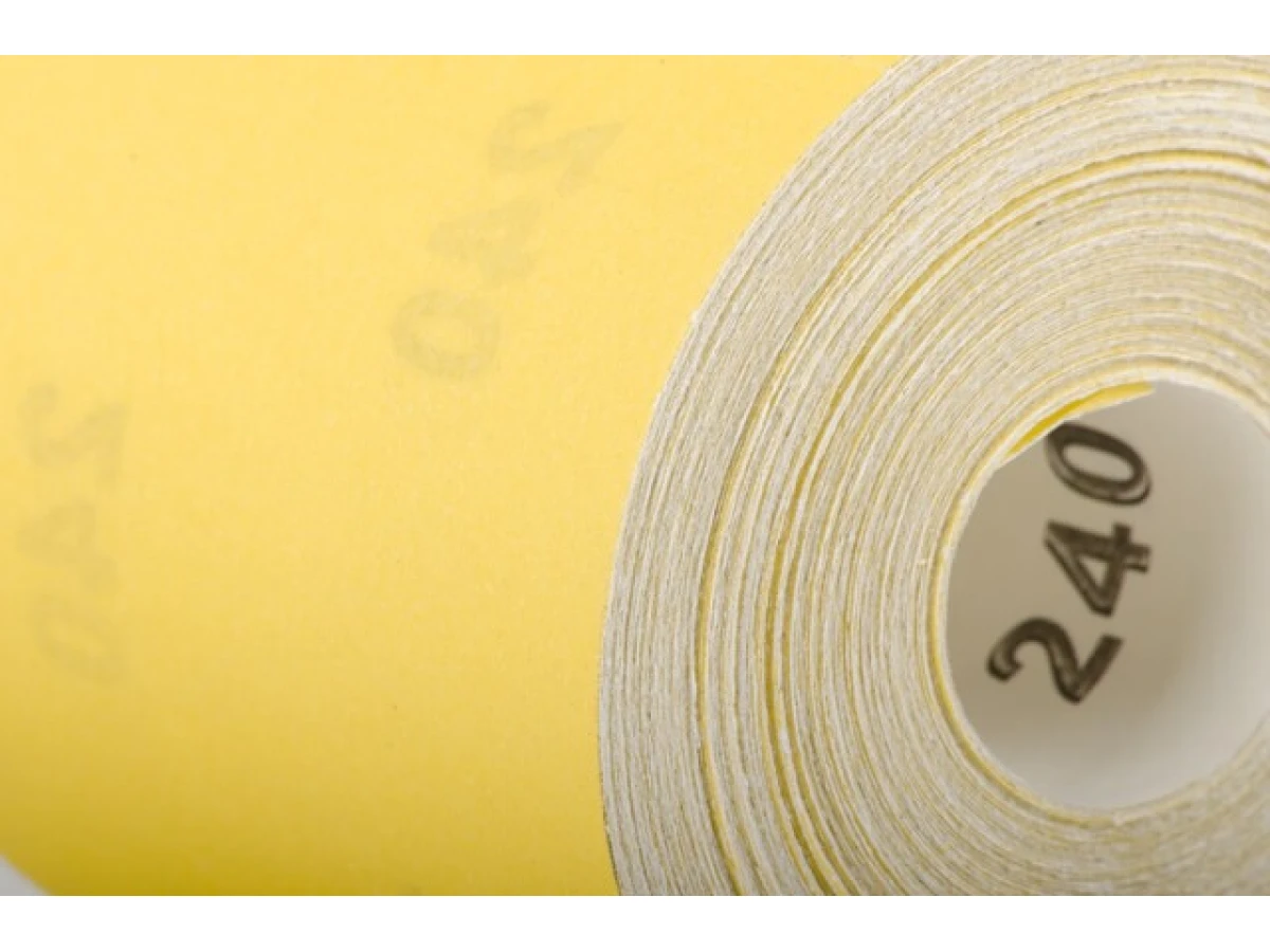 Шлифовальная шкурка на бумажной основе К240, 115 мм * 50 м INTERTOOL BT-0825 