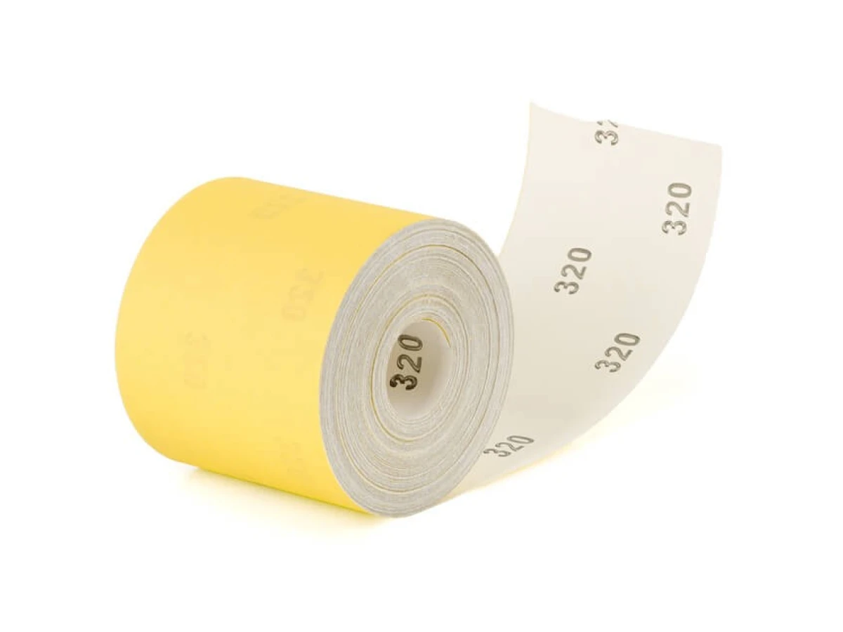 Шлифовальная шкурка на бумажной основе К320, 115 мм * 50 м INTERTOOL BT-0826 
