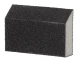 Губка для шліфування трапеція 110 * 75 * 54 * 25 мм, оксид алюмінію К60 INTERTOOL HT-0806 