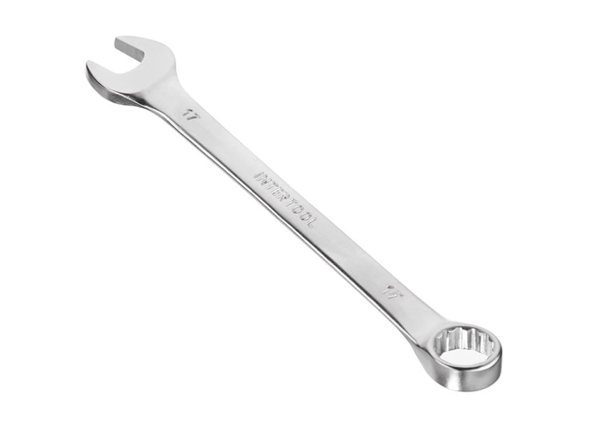 Набір ключів комбінованих 6 шт, 8-17 мм CrV INTERTOOL HT-1201 