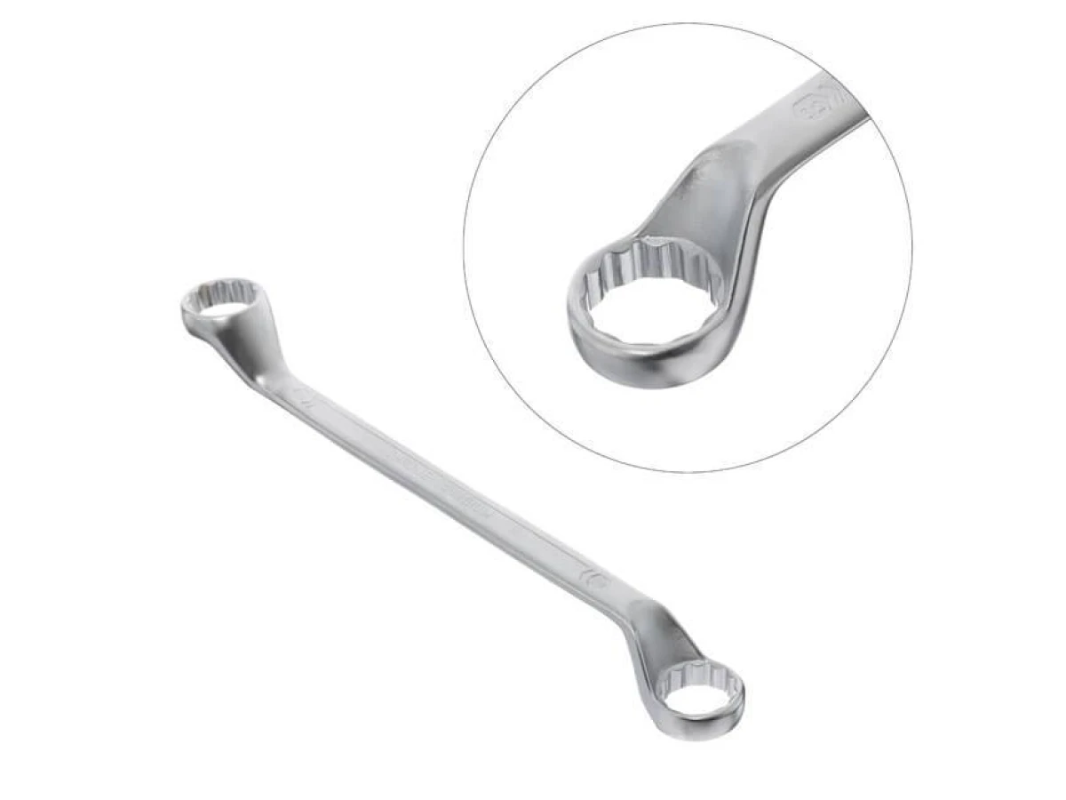 Набір ключів накидних 12 шт, 6-32 мм Cr-V, покриття сатин-хром, DIN838, STORM INTERTOOL XT-1203 