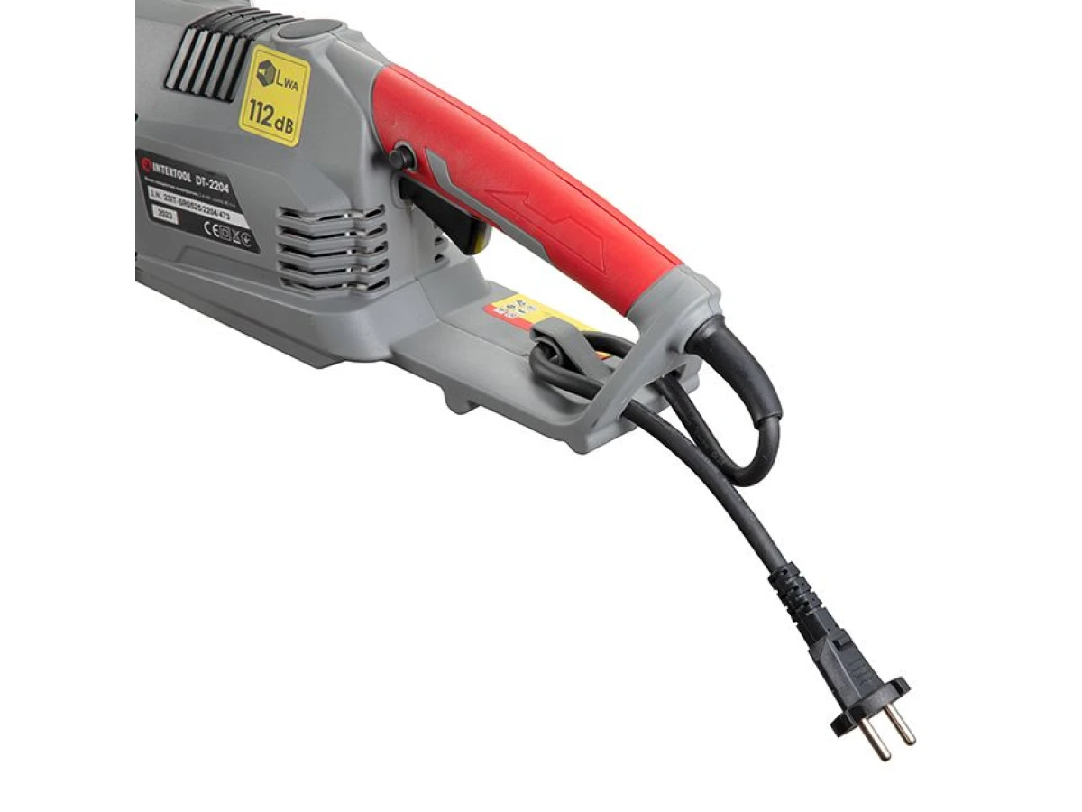 Пила ланцюгова електрична 2400 Вт, шина 40 см, плавний пуск, прямий двигун INTERTOOL DT-2204 