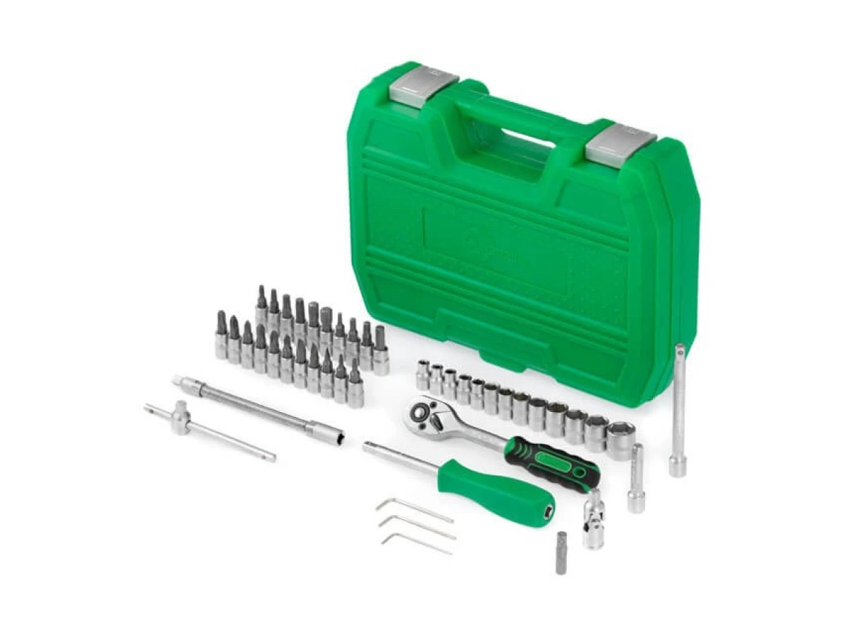 Набір інструментів, 46 од., 1/4" INTERTOOL ET-6046SP 