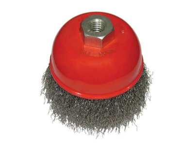 Щітка чашкова 85 мм, для КШМ, М14 (кручений дріт) INTERTOOL BT-1085